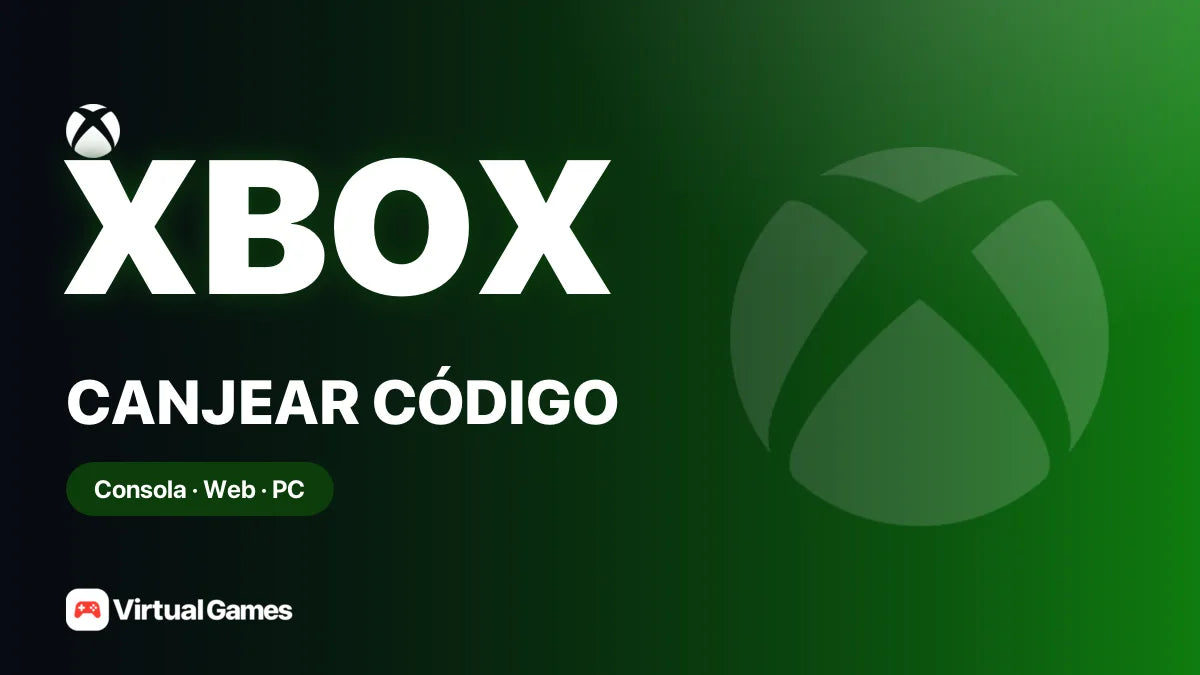 Cómo canjear un código en Xbox paso a paso