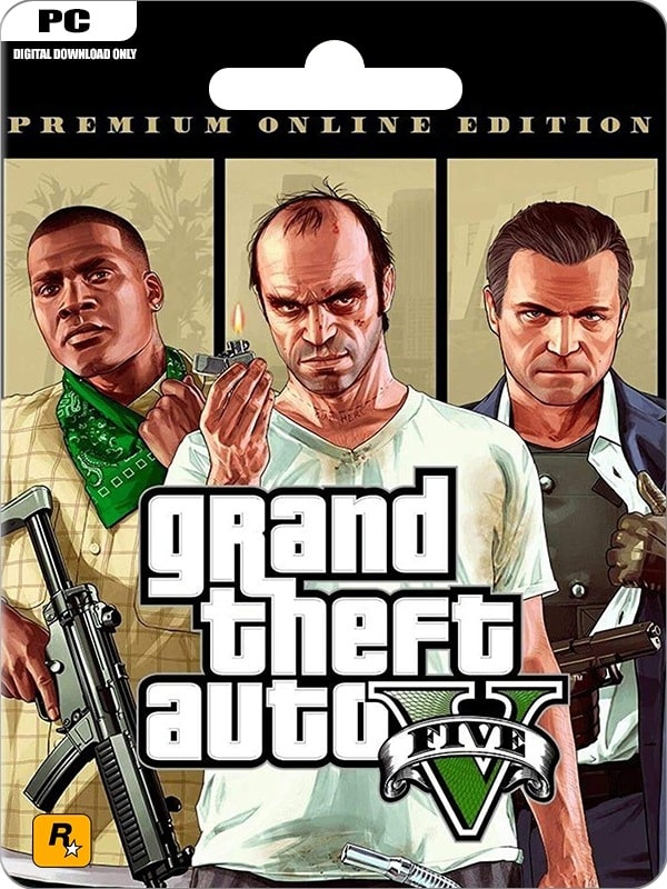 GRAND THEFT AUTO V GTA V: PREMIUM ONLINE EDITION ROCKSTAR GAMES LAUNCHER KEY GLOBAL PC