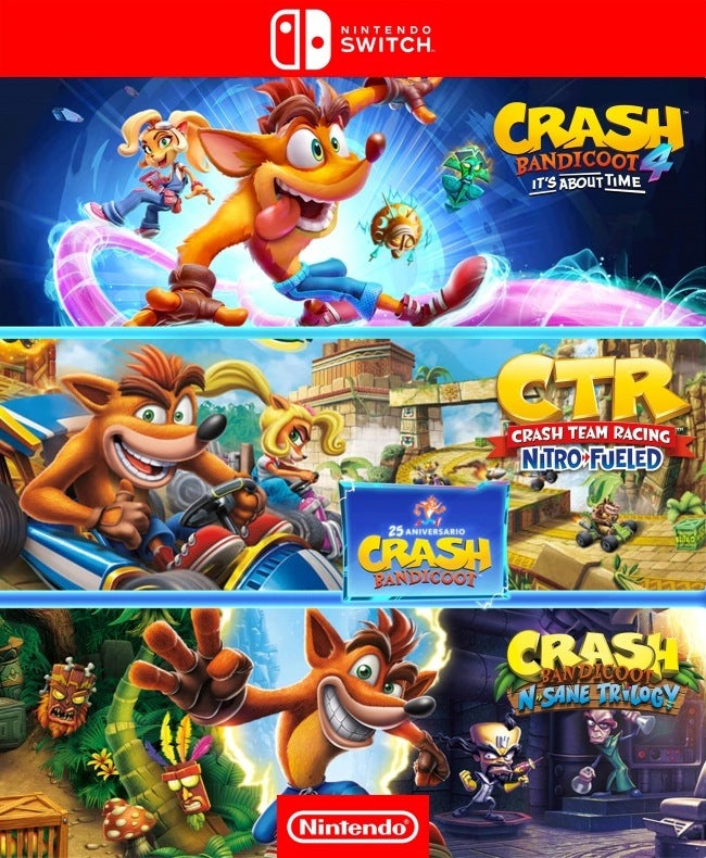 CRASH BANDICOOT CRASHIVERSARY BUNDLE | Cuenta Nintendo Switch
