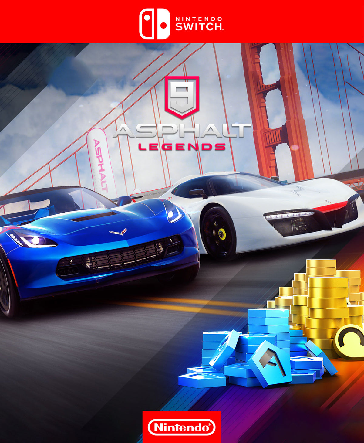 ASPHALT 9 LEGENDS MULTIPLAYER CHAMPION BUNDLE | Cuenta Nintendo Switch