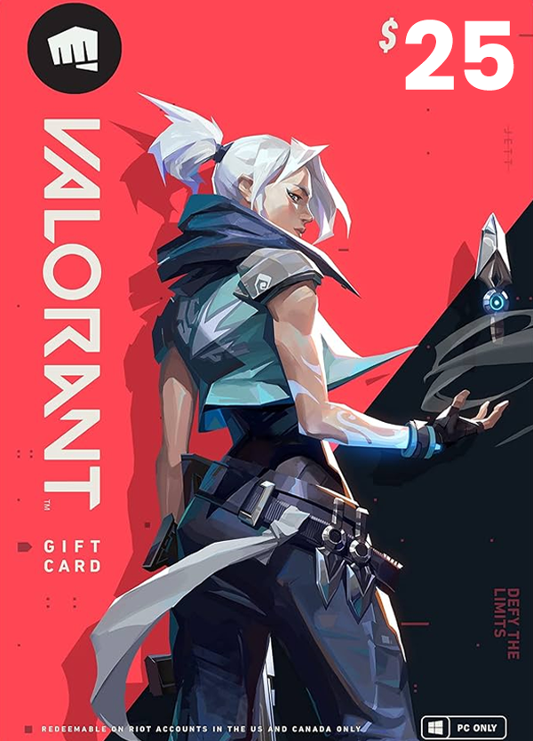Valorant Gift Card 25 USD (USA) (EE.UU.)