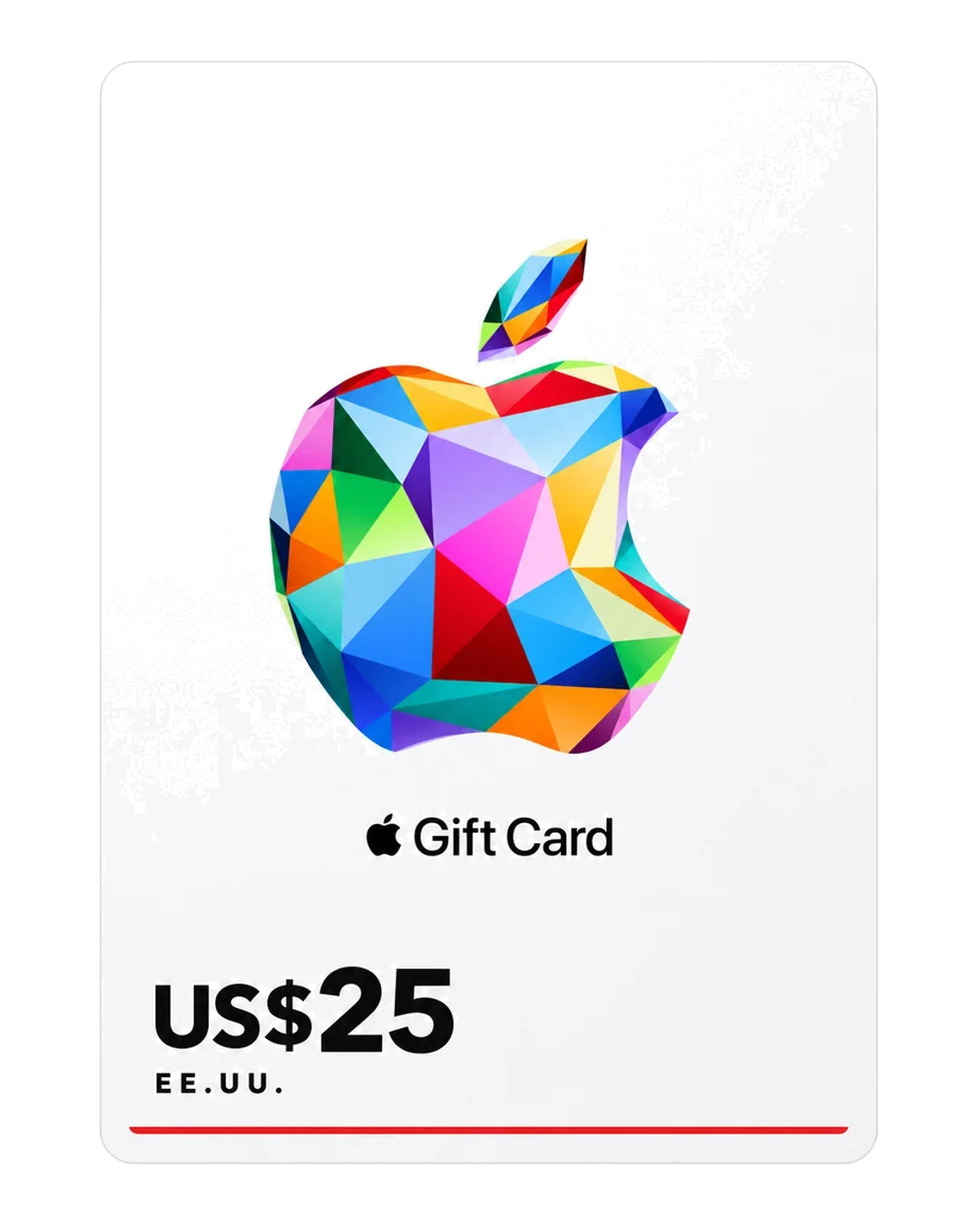 Gift card Apple Gift Card US$25 (EE.UU.), código digital en Virtual Games