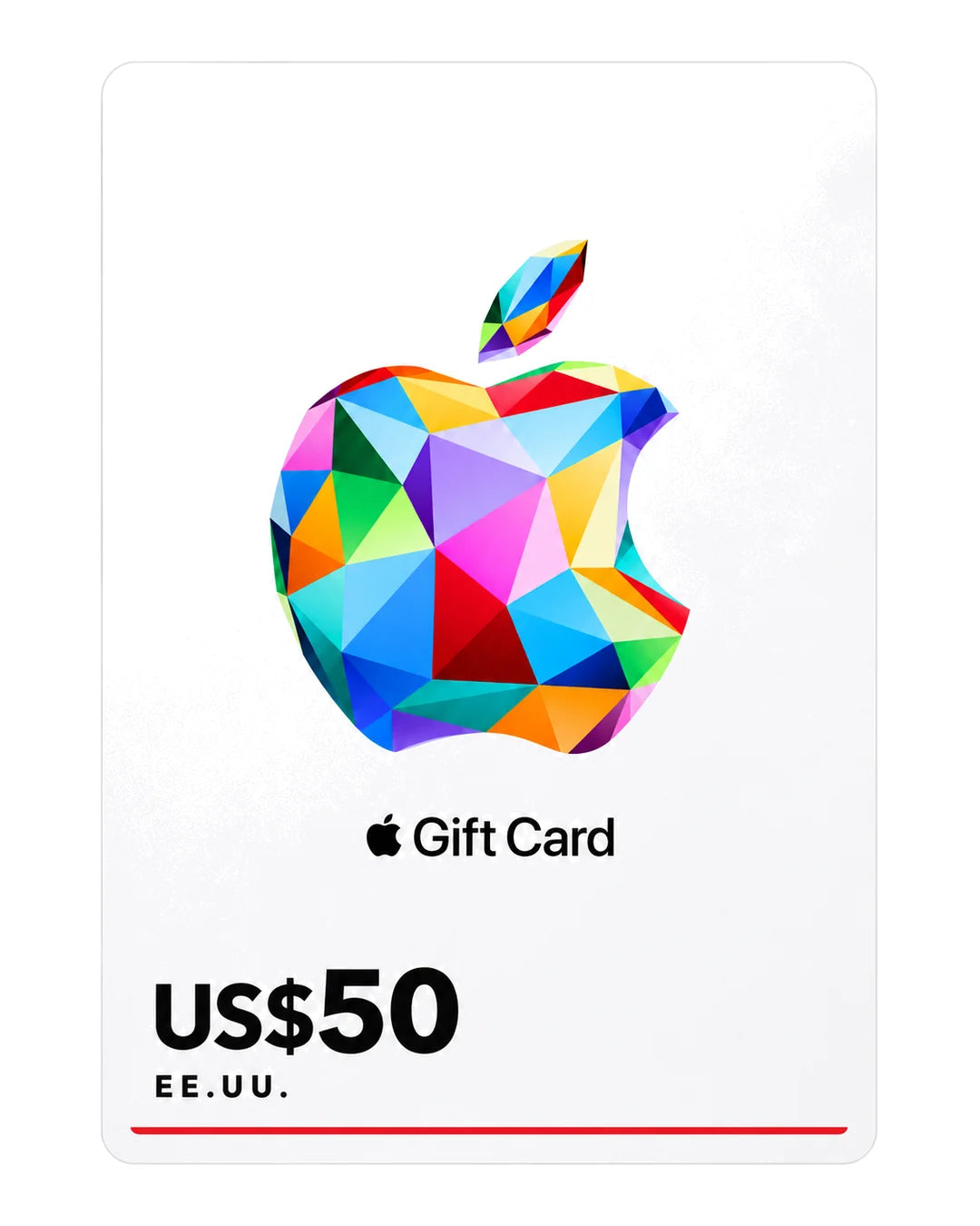 Gift card Apple Gift Card US$50 (EE.UU.), código digital en Virtual Games