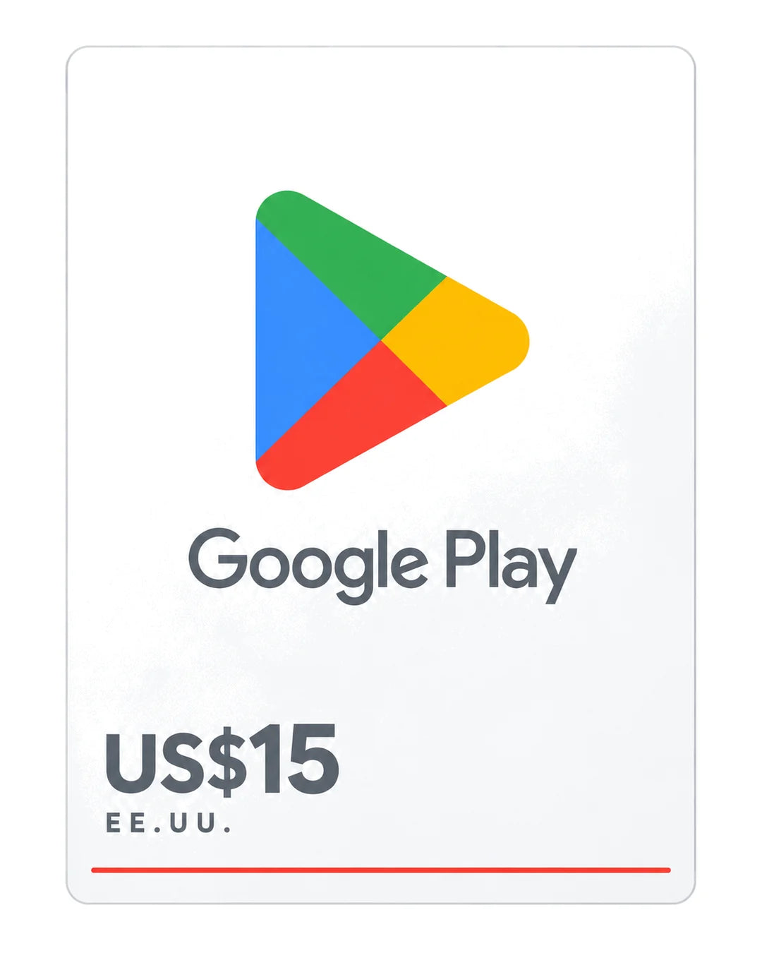 Gift card Google Play US$15 (EE.UU.), código digital en Virtual Games
