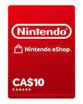 Gift card Nintendo eShop CA$10 (Canadá), código digital en Virtual Games