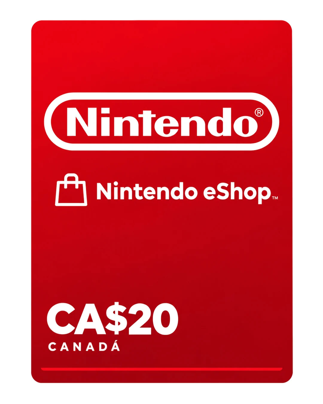 Gift card Nintendo eShop CA$20 (Canadá), código digital en Virtual Games