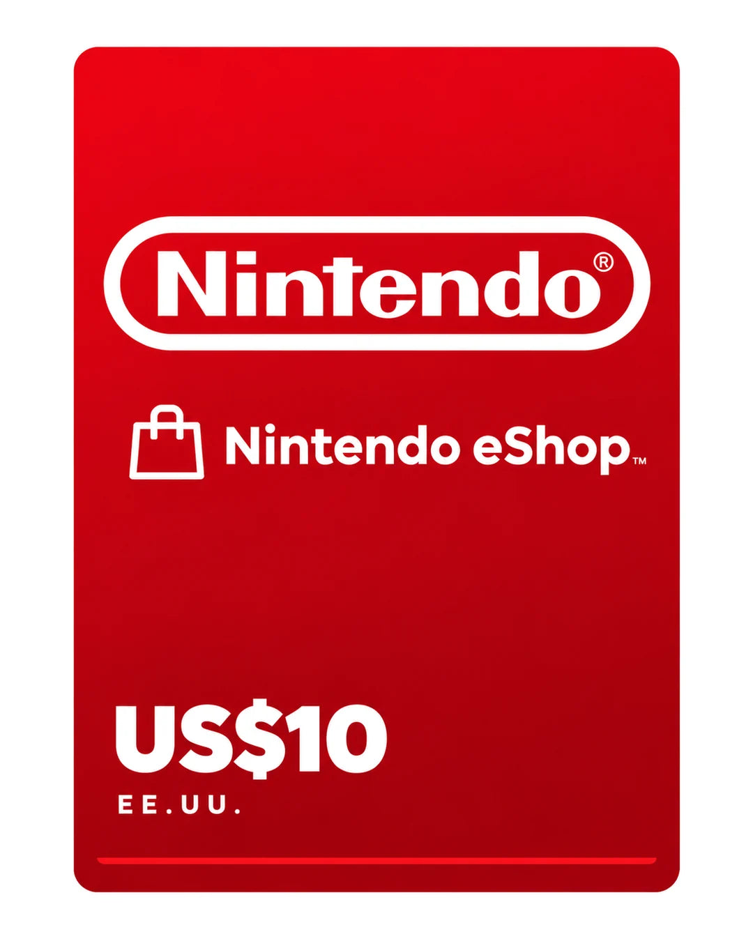 Gift card Nintendo eShop US$10 (EE.UU.), código digital en Virtual Games
