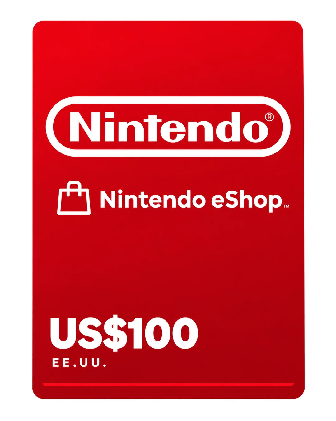 Gift card Nintendo eShop US$100 (EE.UU.), código digital en Virtual Games