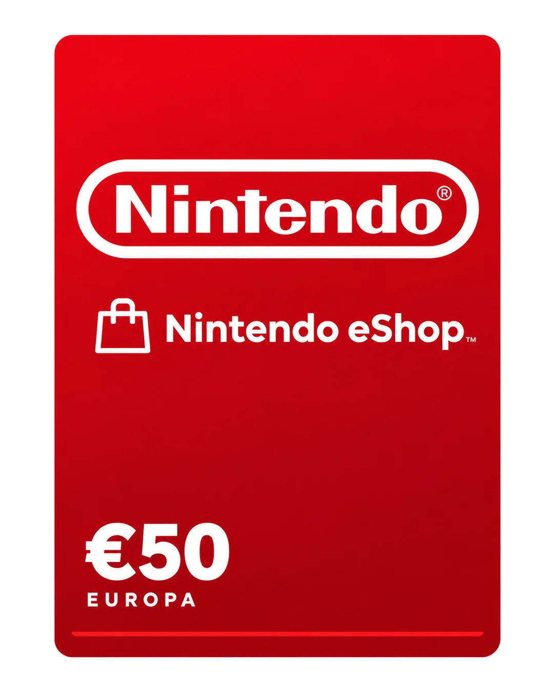 Gift card Nintendo eShop €50 (Europa), código digital en Virtual Games