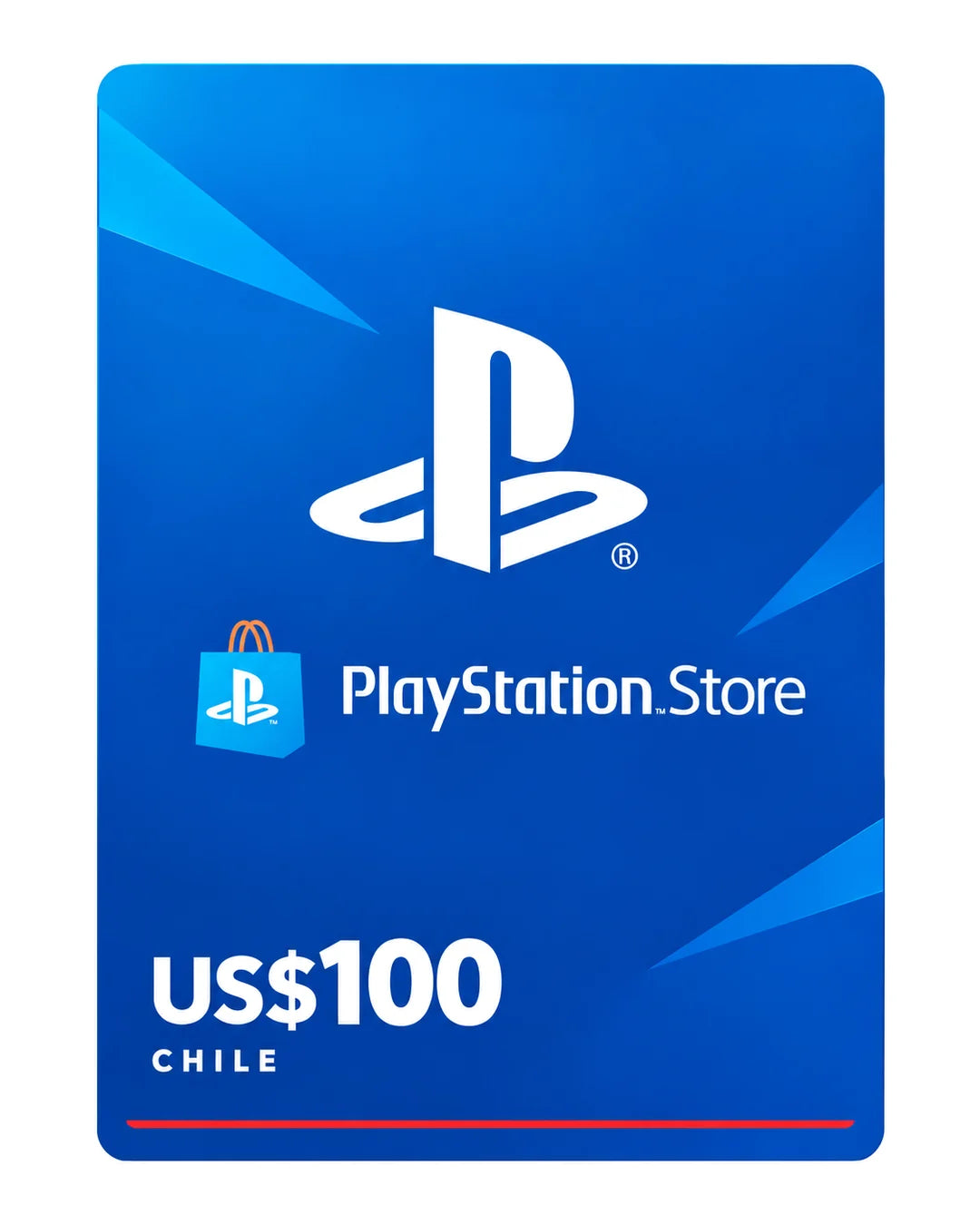 Gift card PlayStation Store US$100 (Chile), código digital en Virtual Games