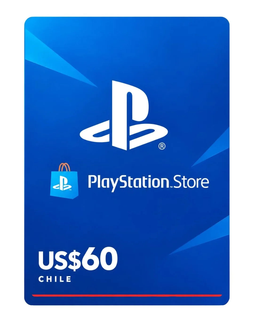 Gift card PlayStation Store US$60 (Chile), código digital en Virtual Games