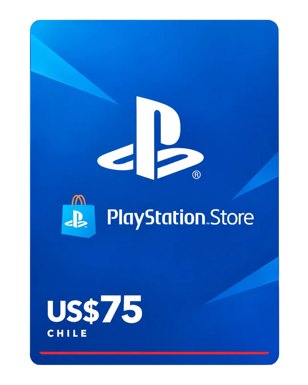 Gift card PlayStation Store US$75 (Chile), código digital en Virtual Games