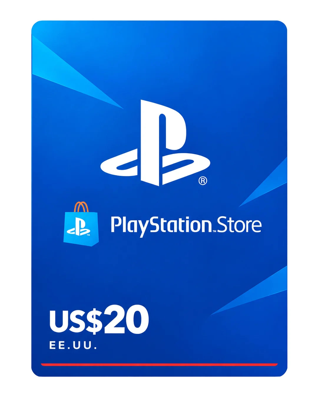 Gift card PlayStation Store US$20 (EE.UU.), código digital en Virtual Games