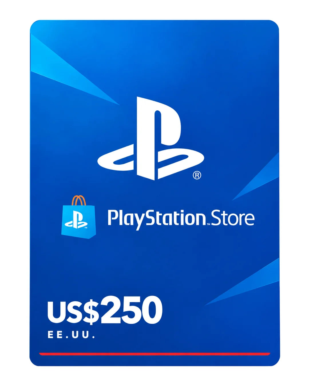 Gift card PlayStation Store US$250 (EE.UU.), código digital en Virtual Games