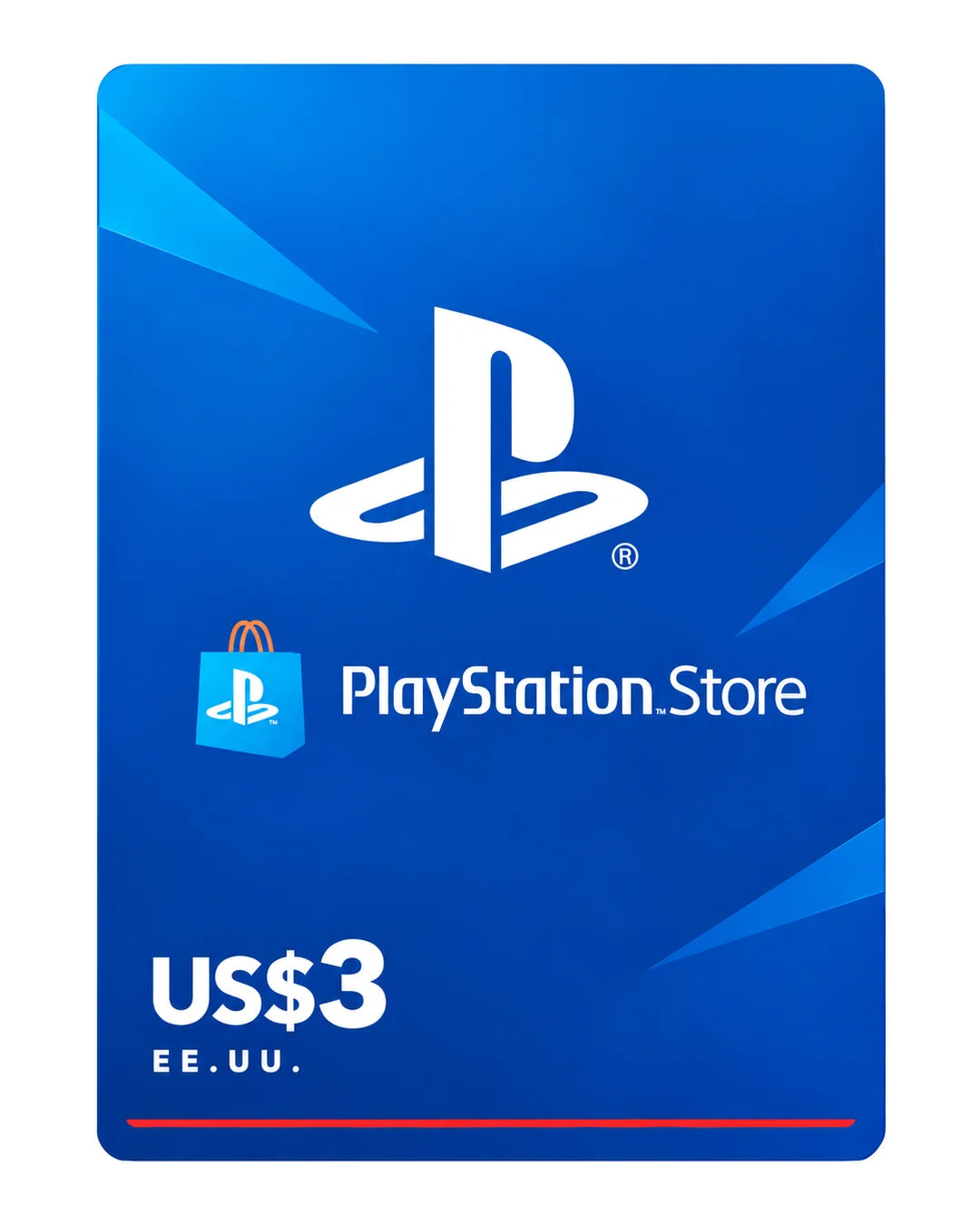 Gift card PlayStation Store US$3 (EE.UU.), código digital en Virtual Games