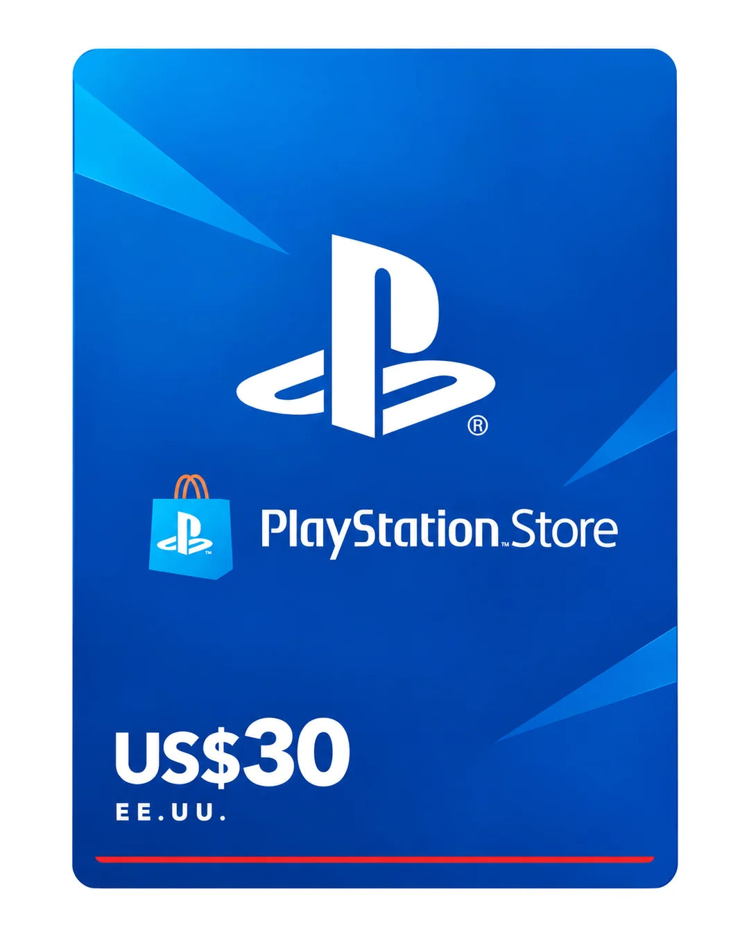 Gift card PlayStation Store US$30 (EE.UU.), código digital en Virtual Games