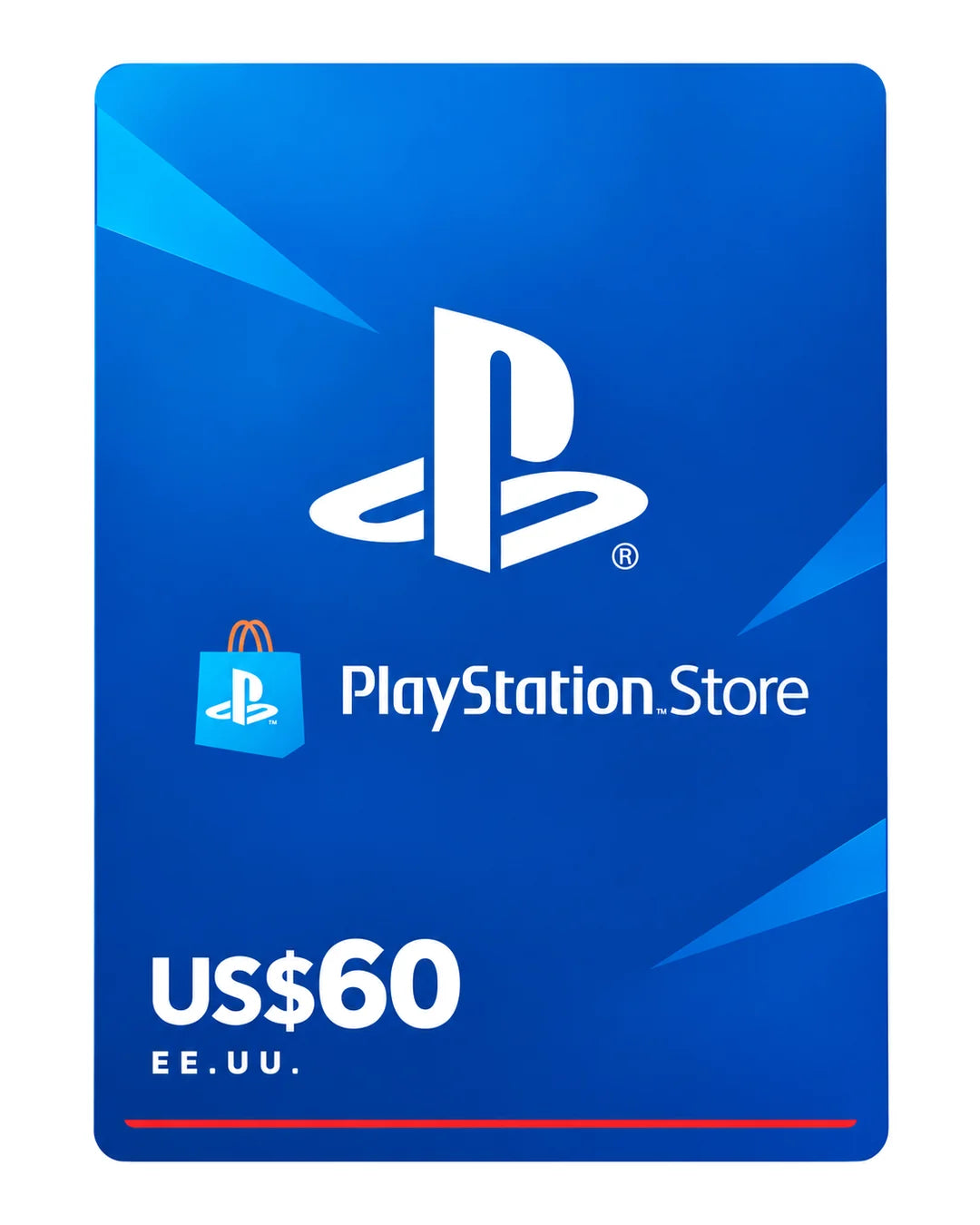 Gift card PlayStation Store US$60 (EE.UU.), código digital en Virtual Games
