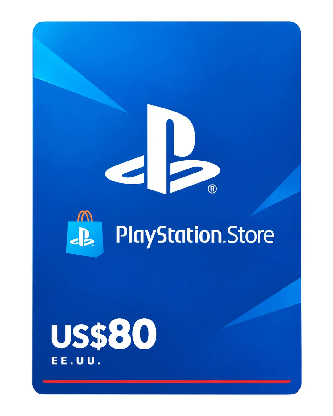 Gift card PlayStation Store US$80 (EE.UU.), código digital en Virtual Games