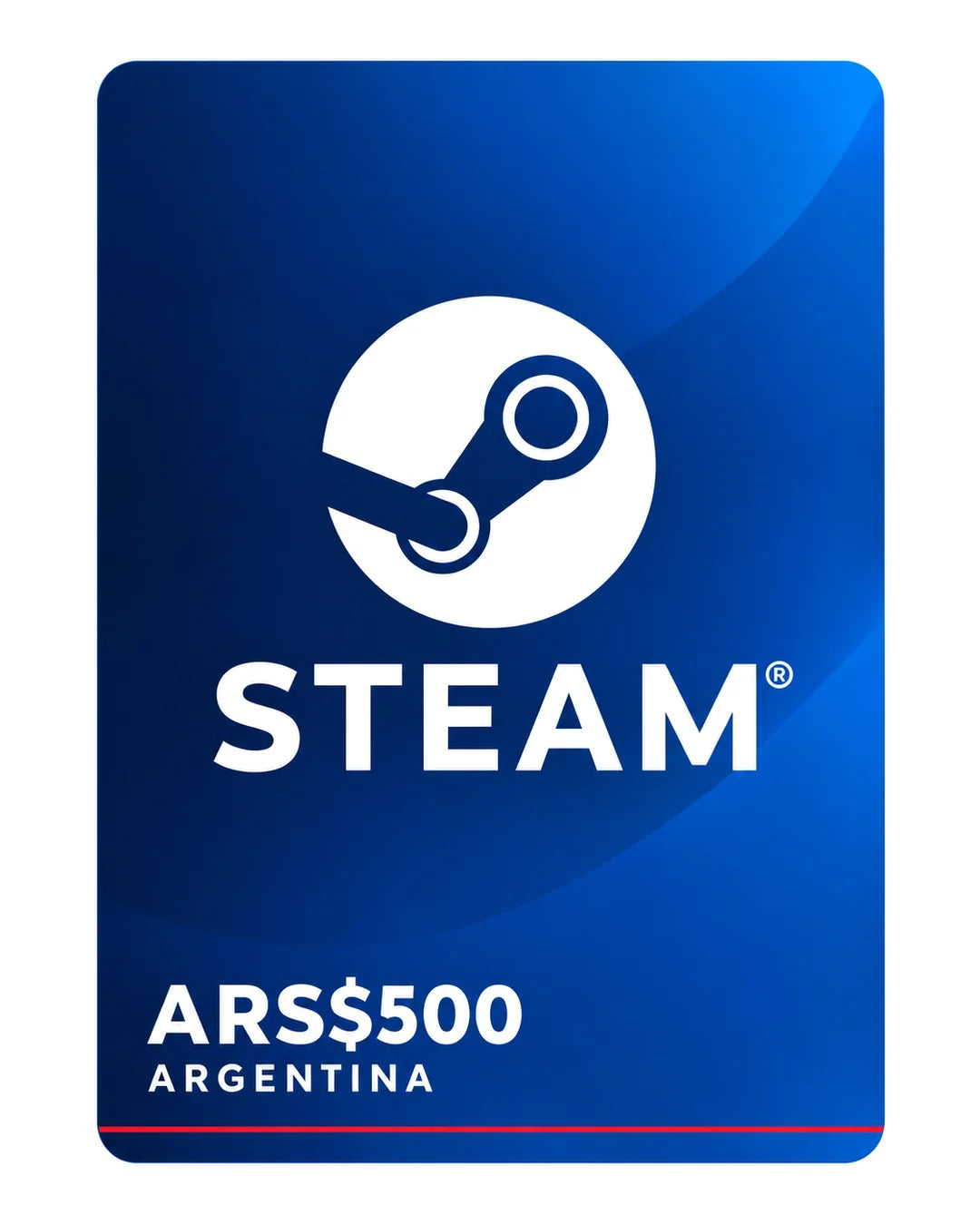 Gift card Steam ARS$500 (Argentina), código digital en Virtual Games
