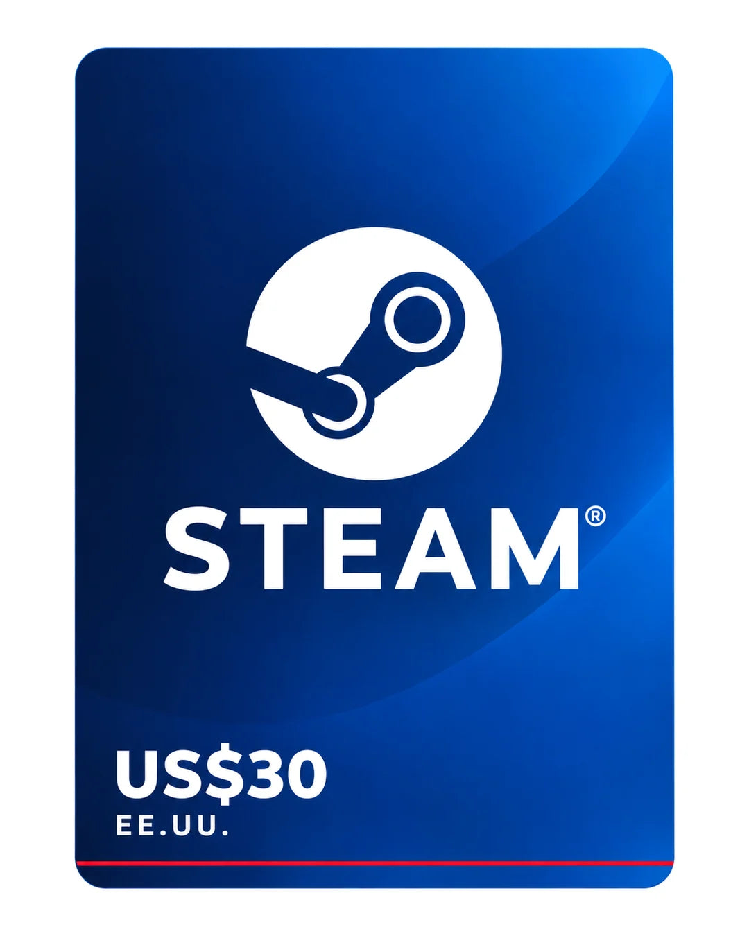 Gift card Steam US$30 (EE.UU.), código digital en Virtual Games