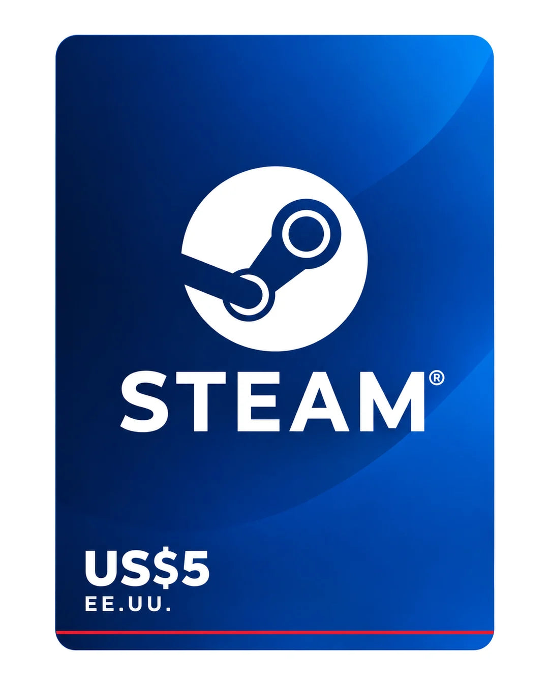 Gift card Steam US$5 (EE.UU.), código digital en Virtual Games