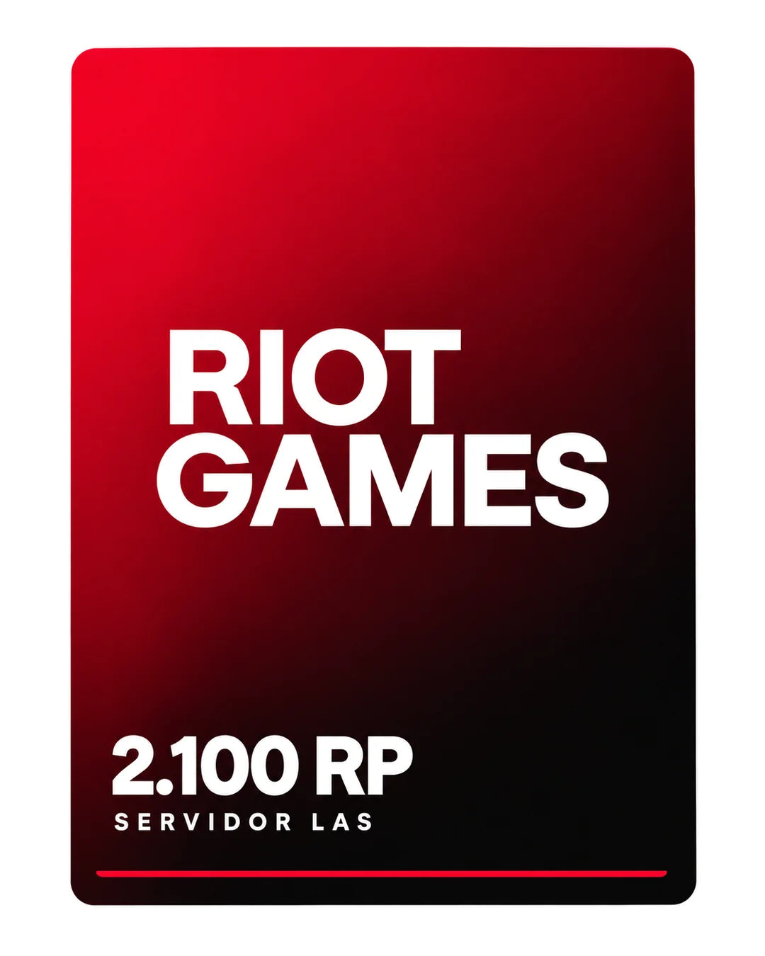 Riot Games 2.100 RP (servidor LAS), código digital en Virtual Games