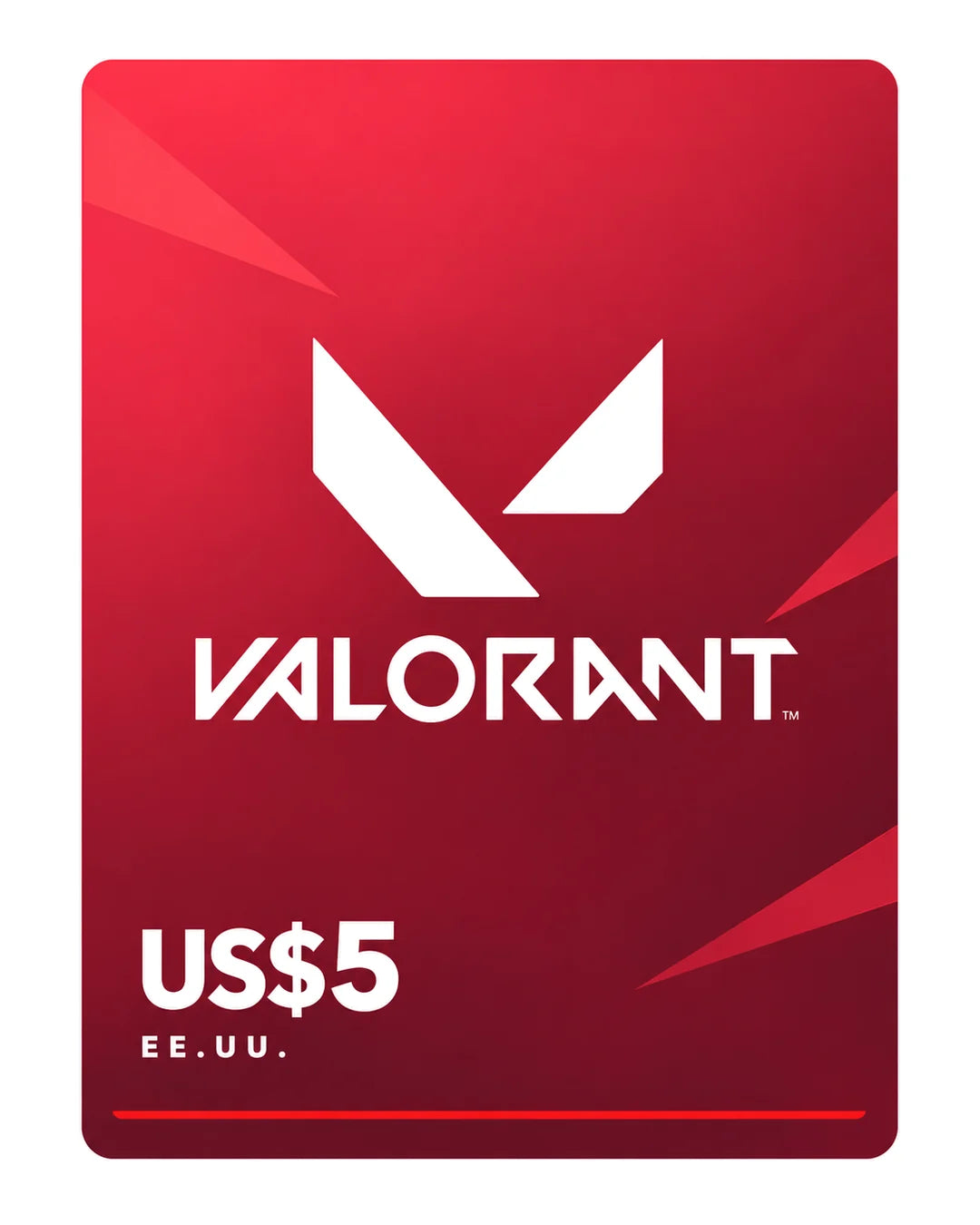 Valorant US$5 (EE.UU.), código digital en Virtual Games